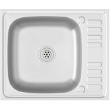  Kuhinjski sudoper s cjedilom srebrni 600 x 500 x 155 mm čelični | Eponuda.ba