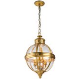 Elstead Lighting Elstead Feiss Adams Sferična viseča stropna svetilka iz polirane medenine, (22098079) | Shoptok.si
