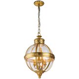 Elstead Lighting Feiss FE-ADAMS-3P-BB - Luster na lancu ADAMS 3xE14/60W/230V zlatna Cene