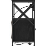 vidaXL Nočne omarice 2 pcs Črni hrast 40 x 31 x 60 cm Konstruiran les | Shoptok.si