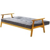 Livetastic ZOFA S POSTELJNO FUNKCIJO, naravne barve, temno siva les, tekstil | Shoptok.si