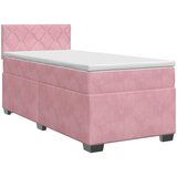  Boxspring krevet s madracem Ružičasta 90 x 200 cm Baršun | shoptok.hr