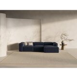 Cosmopolitan Design Temno modra kotna sedežna garnitura (desni kot/z ležalnikom) Bergano – | Shoptok.si