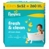vlažne maramice za bebe Fresh 5x52 kom / XXL