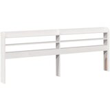 vidaXL Posteljni okvir z vzglavjem brez vzmetnice bel 200x200 cm | Shoptok.si