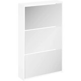 Ormarić za cipele 3 razine s ogledalom bijeli 63x17x102,5 cm | Eponuda.ba