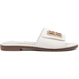 GOODIN White women's flip-flops on a flat sole | Shoptok.si