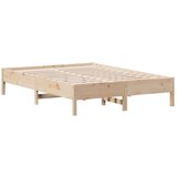 vidaXL Posteljni okvir brez vzmetnice 120x190 cm trdna borovina | Shoptok.si
