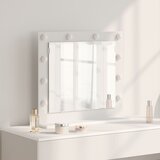 vidaXL ogledalo za šminku Bijelo Konstruirano drvo 60 x 55 x 18 cm | shoptok.hr