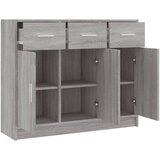  Komoda sivog hrasta sonome 91x28x75 cm od konstruiranog drva | shoptok.hr