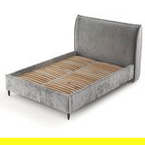 Maison de Rêve Sivi tapecirani bračni krevet s prostorom za odlaganje s podnicom 140x200 cm Shell – | shoptok.hr
