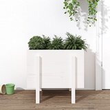  Vrtna sadilica bijela 62 x 50 x 57 cm od masivne borovine | shoptok.hr