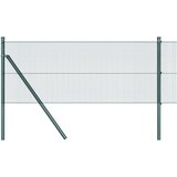 vidaXL zavarena mrežasta ograda sa 13 stubova, zelena 0,4x50 m, čelik Cijene