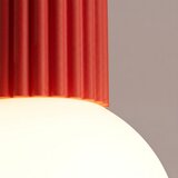 Sollux Rdeča stropna svetilka iz opalnega stekla ø 12 cm Orbital – | Shoptok.si