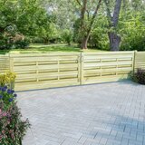 vidaXL Vrtna vrata 2 kosa impregnirana borovina 150x75 cm zelena | Shoptok.si