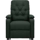  Masažna fotelja na podizanje od tkanine tamnozelena - Tamnozelena 1 | shoptok.hr