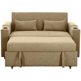 P & B ZOFA S POSTELJNO FUNKCIJO, kaki tekstil | Shoptok.si