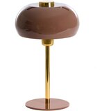 Light & Living Rjava namizna svetilka s kovinskim senčilom (višina 34 cm) Surin – | Shoptok.si
