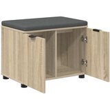 Klupa za hodnik s jastukom Sonoma hrast 60 x 38 x 46 cm | shoptok.hr