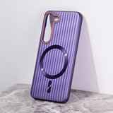  Torbica Magsafe Stripe za Samsung S911B Galaxy S23 ljubicasta Cene