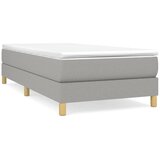  Okvir za krevet s oprugom svjetlosivi 100x200 cm od tkanine | shoptok.hr