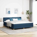  Krevet s opruga kutije s uzglavljem Plava 200 x 180 cm tkanina | shoptok.hr