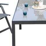 Gardenson Vrtna Garnitura Taviano, 5-Delno, Aluminij, Steklo | Shoptok.si