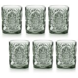 Fade Set kozarcev za vodo, sok Vintage 300ml / 6 kos / siv / steklo, (20454854) | Shoptok.si