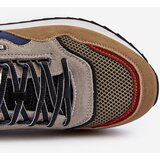 Big Star Men's Big Star Memory Foam System Sneakers Beige-Blue | ePonuda.com