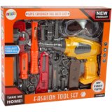 Lean Toys veliki set alata za male majstore s akumulatorskom bušilicom | shoptok.hr