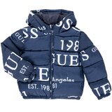 Guess OVERSIZE HOODED LS PUFFER Tamno plava Cijene