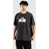 A-Lab Middle Finger Boxy T-shirt vintage black Cene