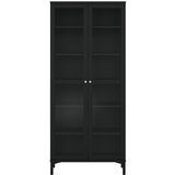 Tvilum Črna vitrina 89x203 cm Roma – Cene