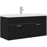  Kupaonski ormar Crni hrast 100 x 38 5 x 46 cm Konstruirano drvo | shoptok.hr