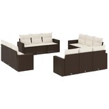  12-dijelni set vrtnih sofa od poliratana s jastucima smeđi | shoptok.hr
