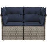  | Vrtni kauč | s jastukom Siva 124 x 62 x 69cm poliratan | shoptok.hr