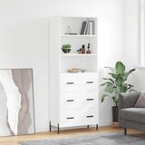 vidaXL Visoka komoda bijela 69 5x34x180 cm konstruirano drvo | shoptok.hr