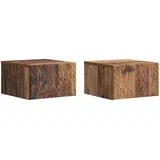 montirana na zid 2 pcs Staro drvo 34,5 x 33 x 20 cm