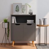 vidaXL Komoda siva 60 x 30 x 72 cm od iverice Cijene