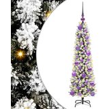 vidaXL Umestno božično drevo med 150 LED Zelena in bela 120 cm | Shoptok.si