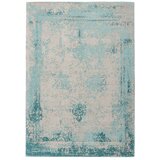 Kayoom RAVNO TKANA PREPROGA Nostalgia 285 Türkis 120/170 cm tkano turkizna | Shoptok.si