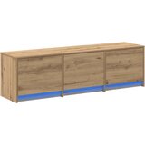 TV omarica z LED Umetni hrast 140 x 34 x 40 cm Konstruiran les, (5000202741) | Shoptok.si