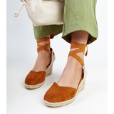 Gemre Brown lace-up wedge espadrilles Blagica | shoptok.hr