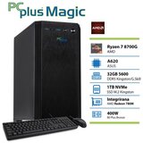 PCPLUS Magic Ryzen 7 8700G 32GB 1TB SSD Radeon 780M tipkovnica miška namizni računalnik | Shoptok.si