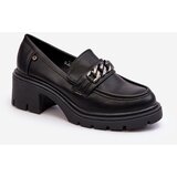 Kesi Women's leather shoes with low heels Black Blimma | Shoptok.si