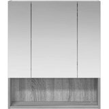  Kupaonski ormar s ogledalom Siva Sonoma 60 x 14.5 x 70 cm | shoptok.hr
