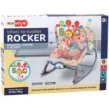  Stolica za ljuljanje za bebe s efektom vibracije i melodijama Lion - roza | shoptok.hr