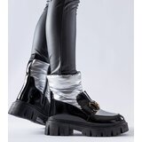 Gemre Black-silver lacquered snow boots Winter | Shoptok.si