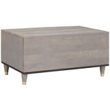 vidaXL Klubska miza Siva 80 x 50 x 40 cm trden mangov les | Shoptok.si