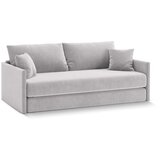 Cosmopolitan Design Svetlo siva žametna raztegljiva sedežna garnitura 209 cm Shannon – | Shoptok.si